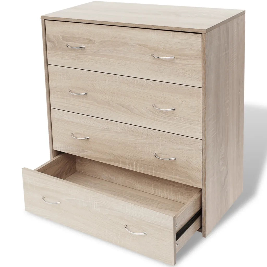 Credenza | Madia | Buffet da pranzo | Armadio da pranzo con 4 Cassetti 60x30,5x71 cm Colore Rovere