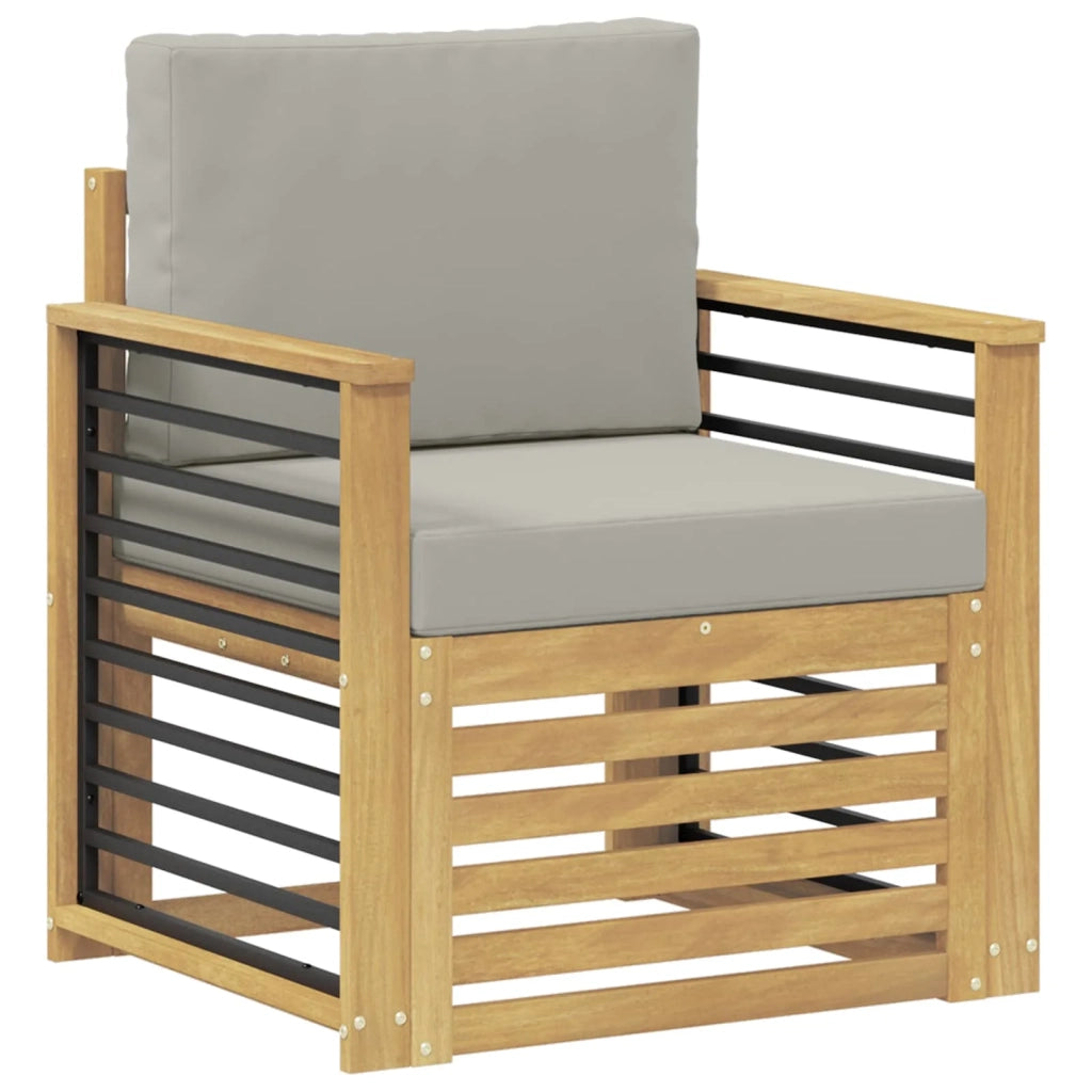 Set di divani da esterno-Sofa da giardino Poliestere Bianco 241722