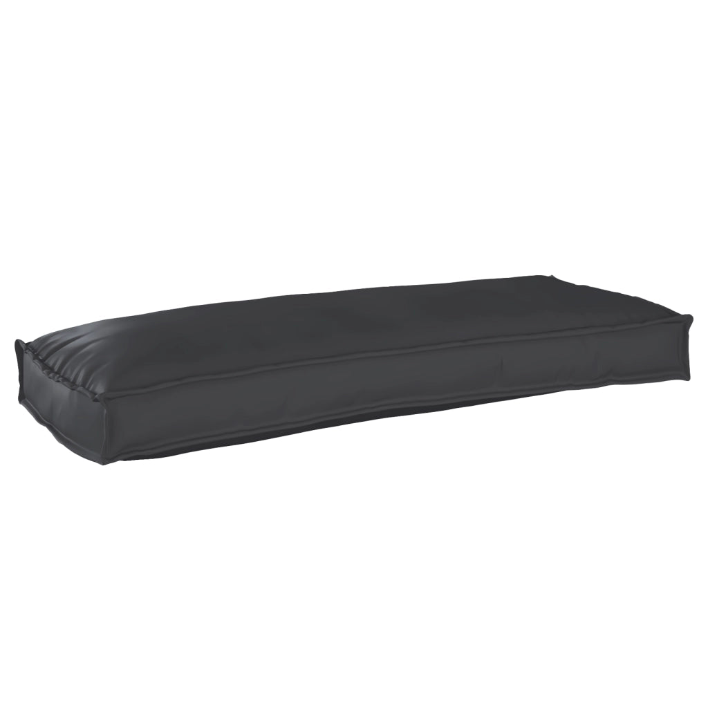 Cuscino per Pallet per Panca Nero 100x40x8 cm Tessuto Oxford