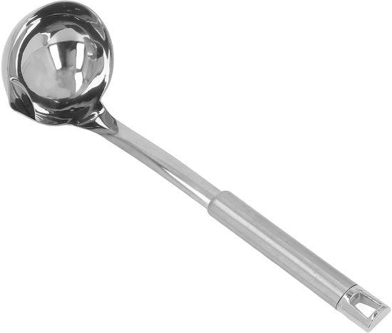 Sfoglia Olio con Separatore Acqua - Manico di Acciaio Inossidabile - Cucchiaio Spumante - Separatore Viscoso - Skimmer Cucchiaio - Filtro Olio - Maniglia Ergonomica