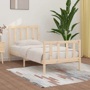 Giroletto-Struttura Letto in Legno Massello 90x190 cm Single 499913