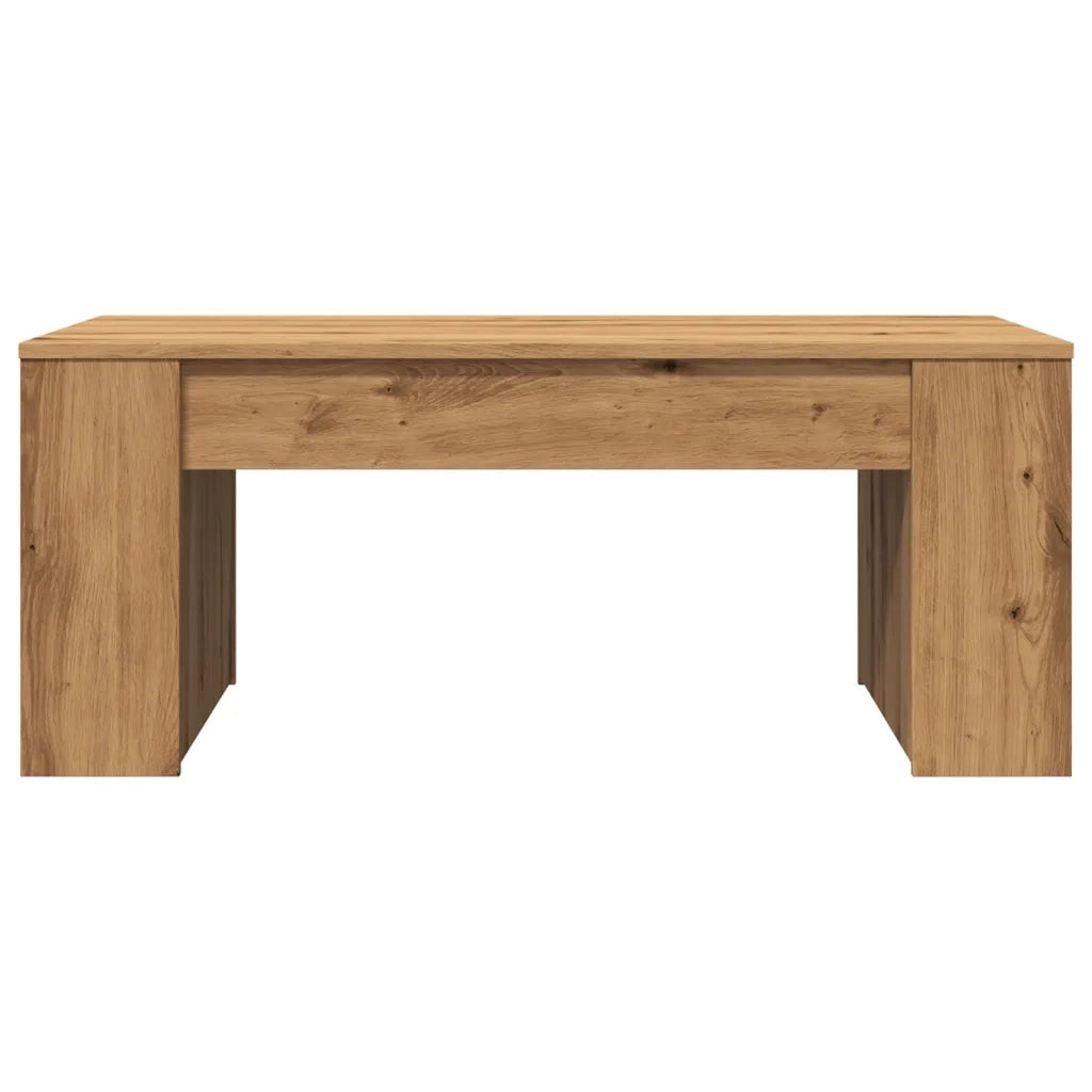 Tavolino Salotto Rovere Artigianale 102x55x42 cm Multistrato