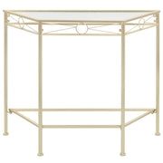 Tavolino | Tavolo laterale Vintage in Metallo 87x34x73 cm Oro