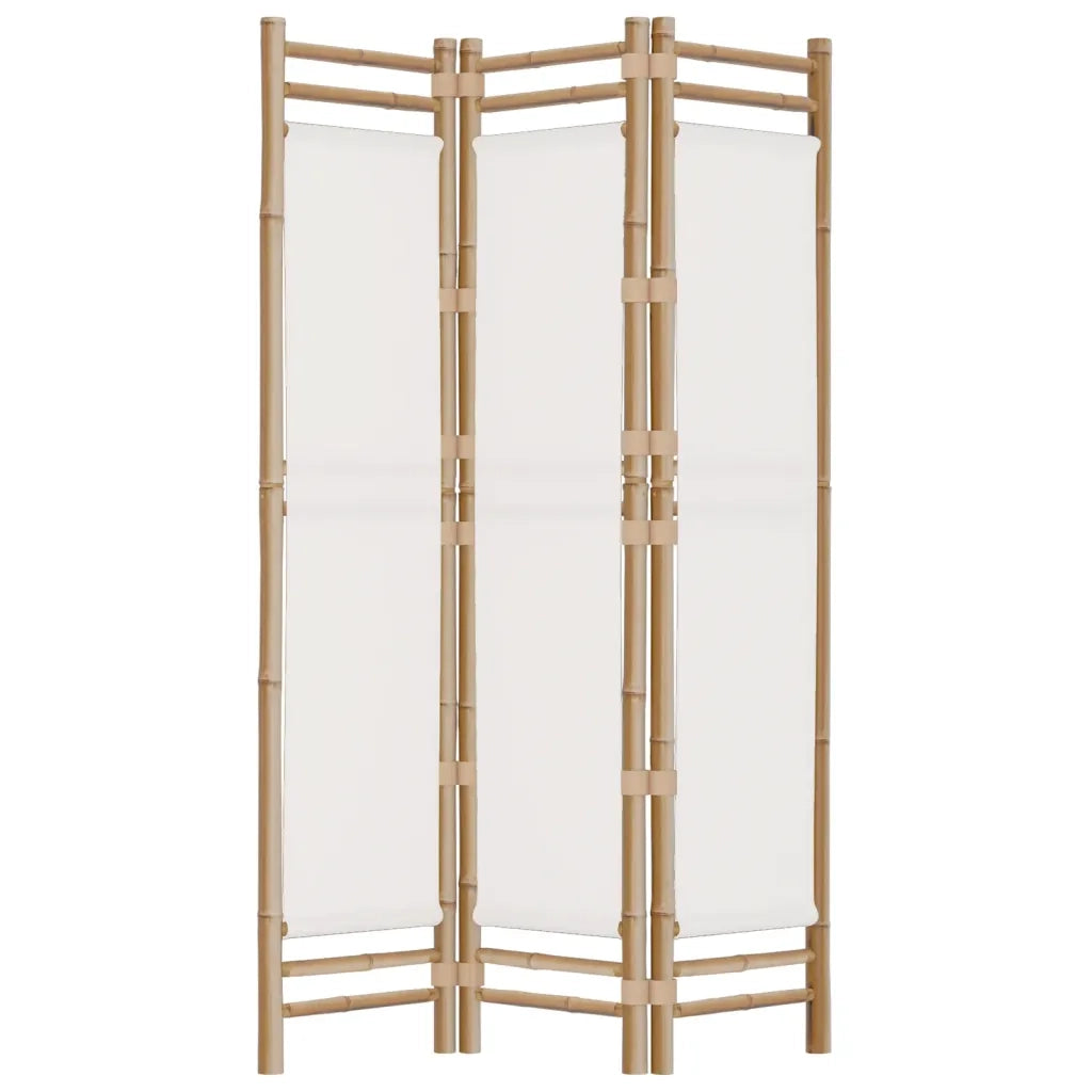 Divisorio Ambienti | Divider per stanze | Paravento 3 Pannelli Pieghevole 120 cm Bamb¨´ e Tela