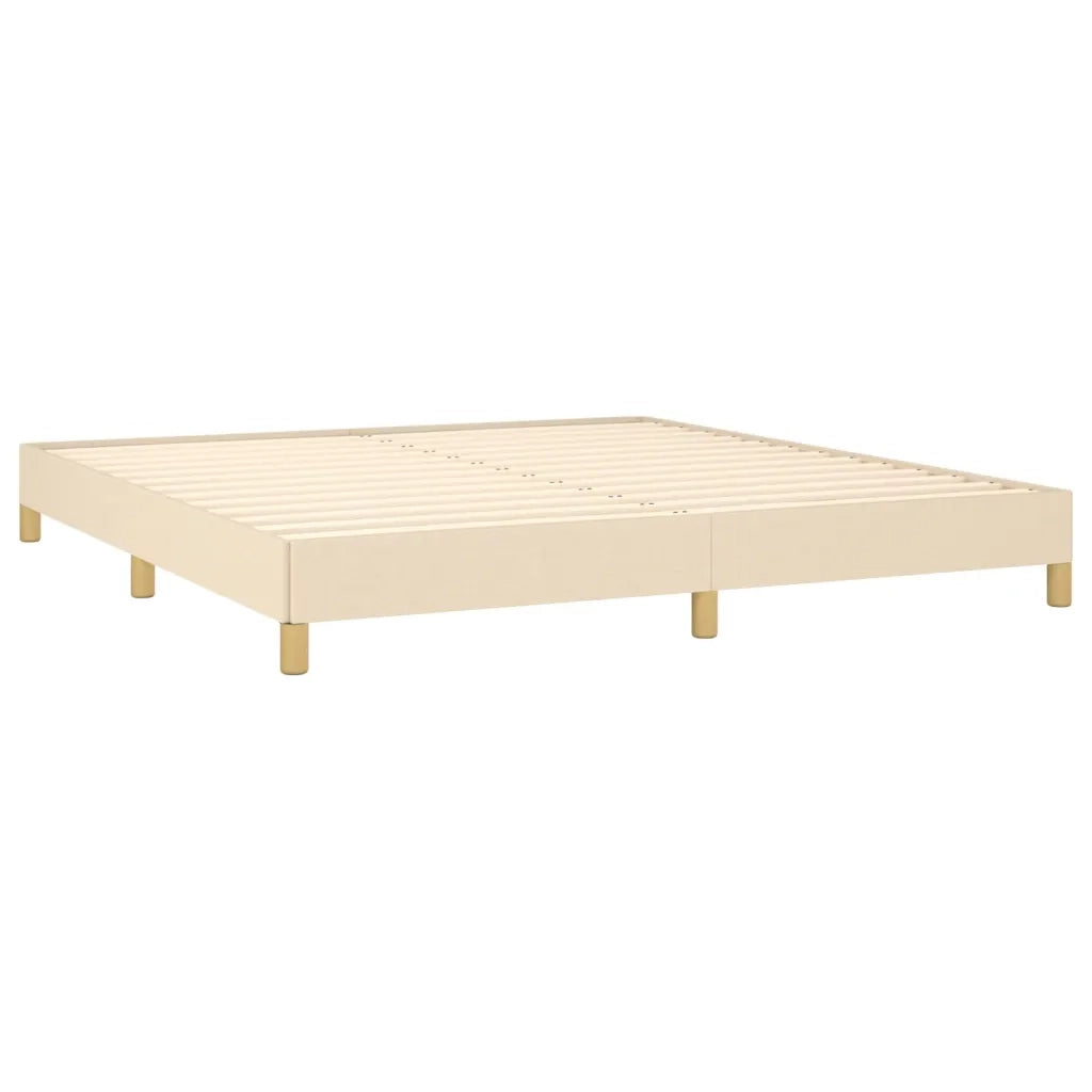 Giroletto senza Materasso Crema 180x200 cm in Tessuto 346839