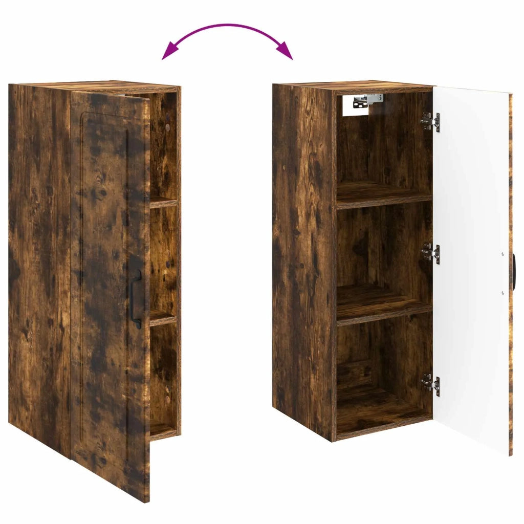 Mobiletto a muro Rovere Fumo 33 x 34,5 x 90 cm 899270