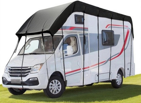 Caravan copricapo acqua resistente - 210D stoffa oxford - resistente ai raggi UV - fissaggio facile - protezione dal sole/vento - facile da manutenere - copricapo di protezione