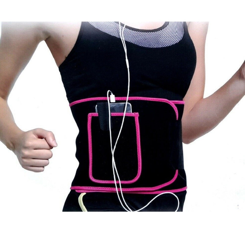 Trade Shop - Fascia Corsetto Lombare Ortopedico Elastico + Tasca Portacellulare 53251a -