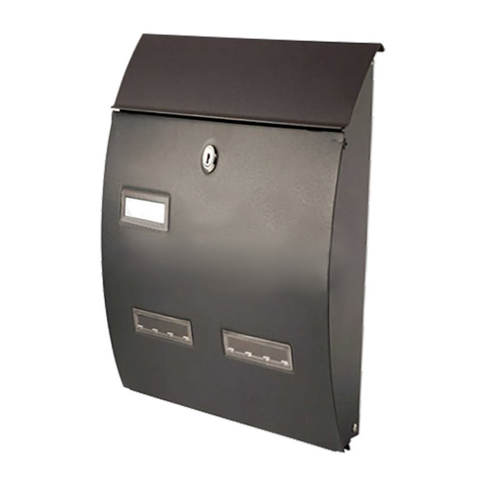 cassetta postale porta rivista '708b' cm 27 x 12 x h 40 - marrone cod:ferx.313009nlm