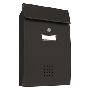 cassetta postale porta rivista serie 'pechino' lamiera zincata - vern.grigio ghisa cod:ferx.3131150nlm