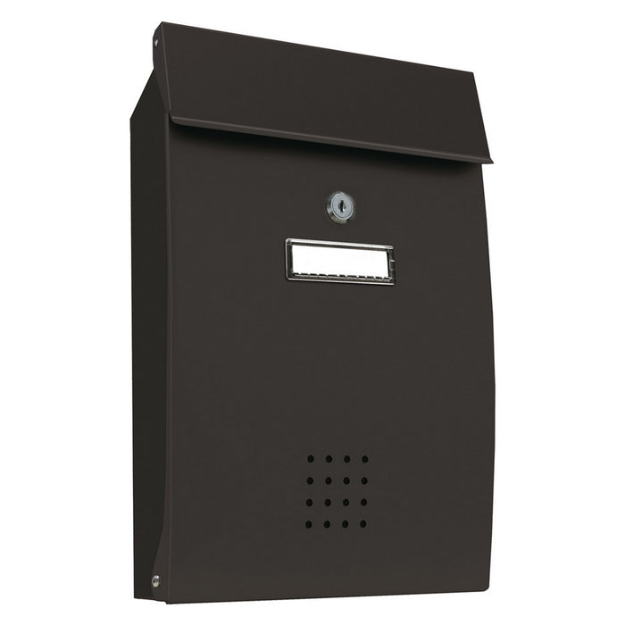 cassetta postale porta rivista serie 'pechino' lamiera zincata - vern.grigio ghisa cod:ferx.3131150nlm