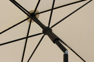 Ombrellone da Giardino 2,4x1,5 m Palo Ø27 mm in Acciaio Maffei Kronos Ecrù