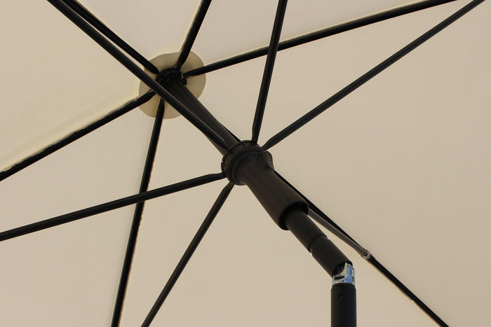 Ombrellone da Giardino 2,4x1,5 m Palo Ø27 mm in Acciaio Maffei Kronos Ecrù