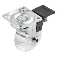 ruota per mobili trasparente con freno ã¸ 50 cod:ferx.3148920nlm