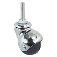 ruota per mobili art.165/b ø 30 - perno mm 8 x 15 - nera cod:ferx.3145710nlm