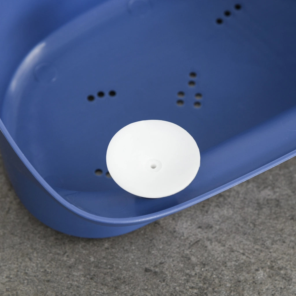 Vasca da bagno pieghevole per bambini ¨C Xylo ¨C portatile con piedini antiscivolo 75x55x43 cm giallo blu