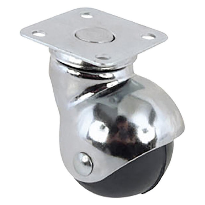 ruota per mobili art.165 ø 30 piastra mm 40 x 40 cod:ferx.3145700nlm