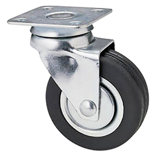 ruota per mobili art.160 ø 60 piastra mm 60 x 60 cod:ferx.3145504nlm