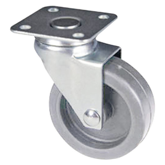 ruota per mobili art. 220 ø 40 - piastra mm 40x40 - grigia cod:ferx.314741nlm