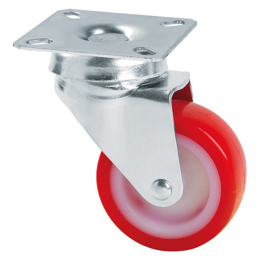 ruota per mobili art. 235 ø 40 - piastra mm 40 x 40 cod:ferx.3147840nlm