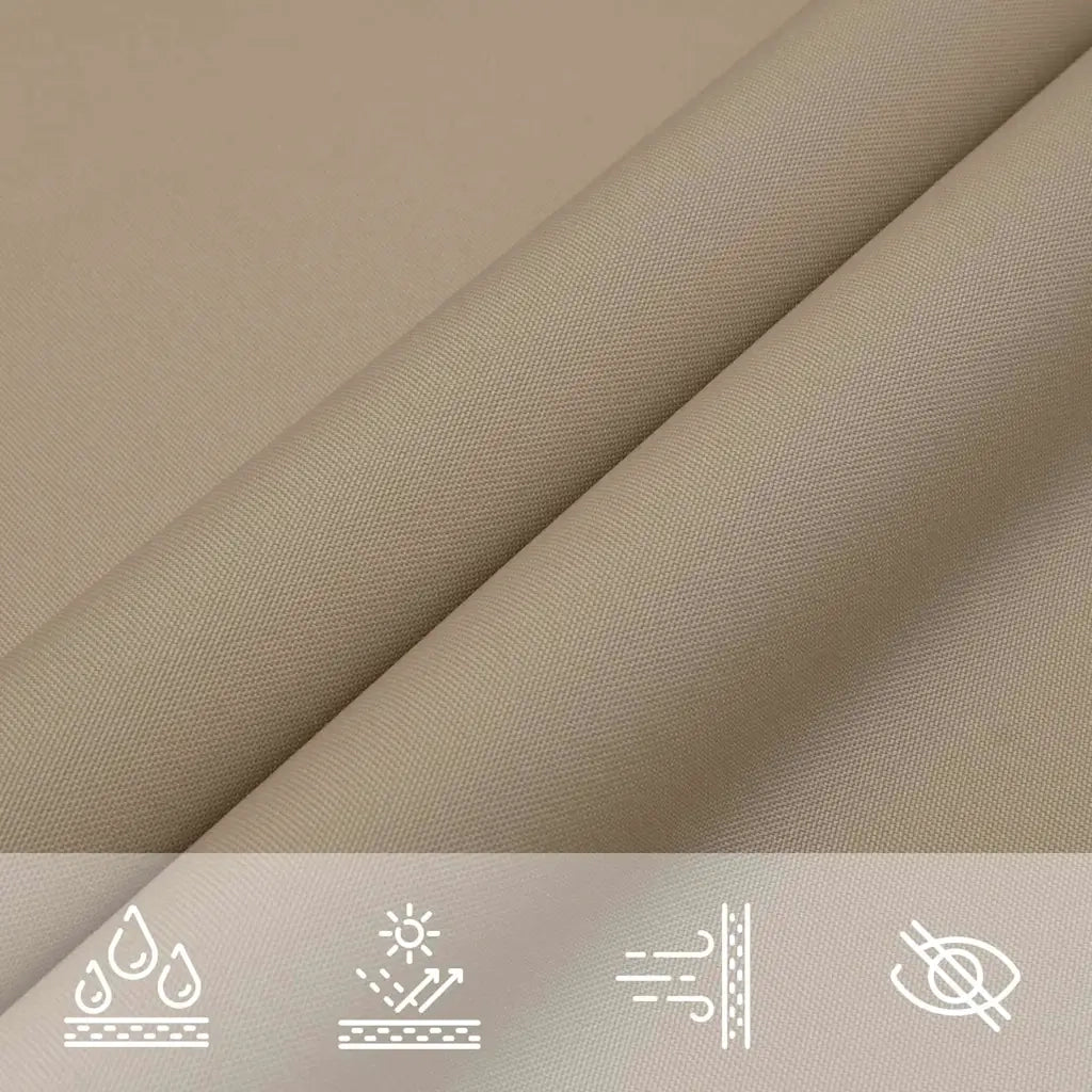 vidaXL Vela Parasole Tortora 7x5x5 m 100% Poliestere Oxford