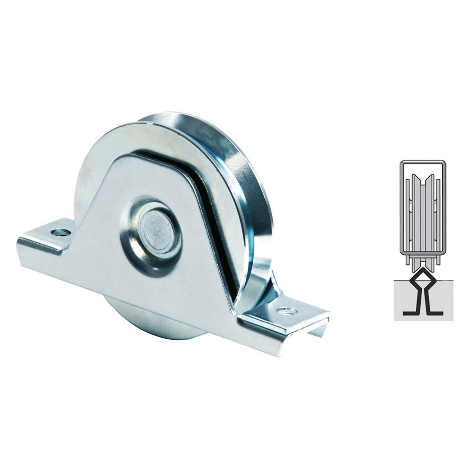 ruota per cancelli gola a 'y' art.335y ã¸ 120 cod:ferx.315166nlm