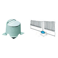 arresto per cancelli a battente art.170 in acciaio zincato cod:ferx.315190nlm