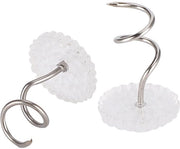 Nageli per tessuti a spirale 100 pezzi - Antiscivolo - Acciaio inossidabile - Pin a spirale - Per fissaggio di tessuti - Design duraturo - Pin per tessuti