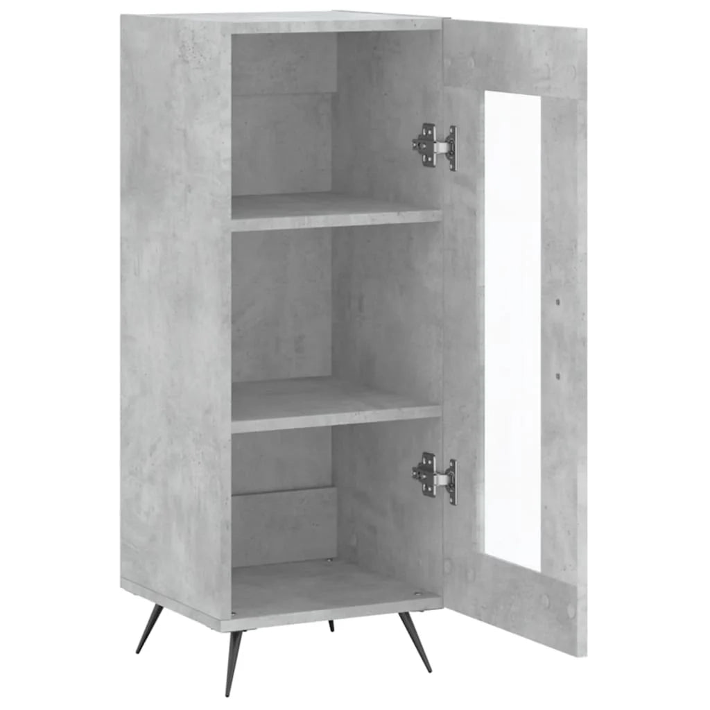 Buffet credenza cassettiera armadio mobile contenitore organizer per cucina soggiorno salotto 34,5 x 34 x 90 cm legno ingegnerizzato grigio 02_0031876