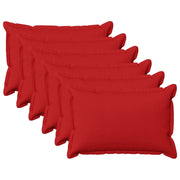 Federa 6 pcs HOUTEN Rosso 40 x 60 cm Lino 917447