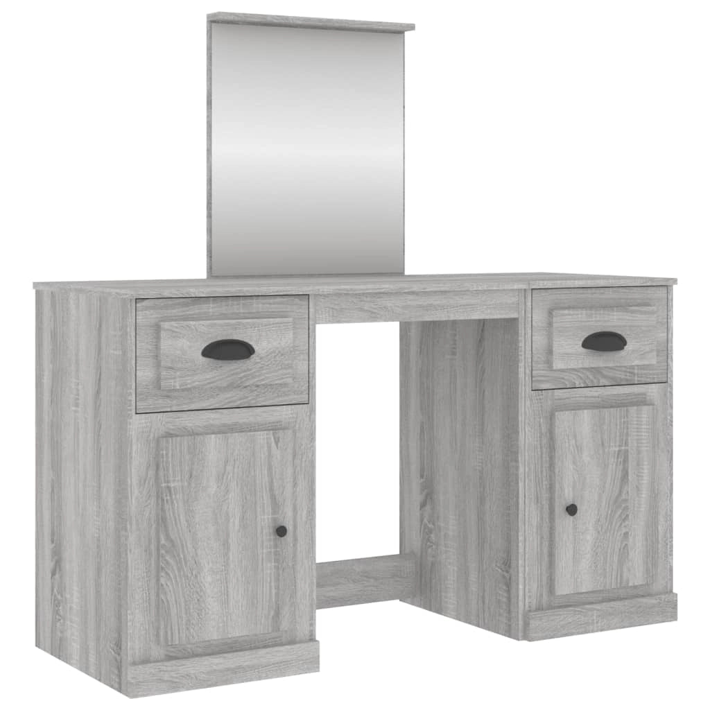 Toeletta di design con specchio 130 x 50 x 132,5 cm grigio Sonoma 02_0006316