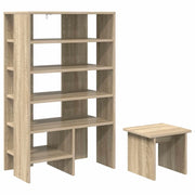 Scarpiera | Mobile per scarpe 2 pz Rovere Sonoma Legno multistrato