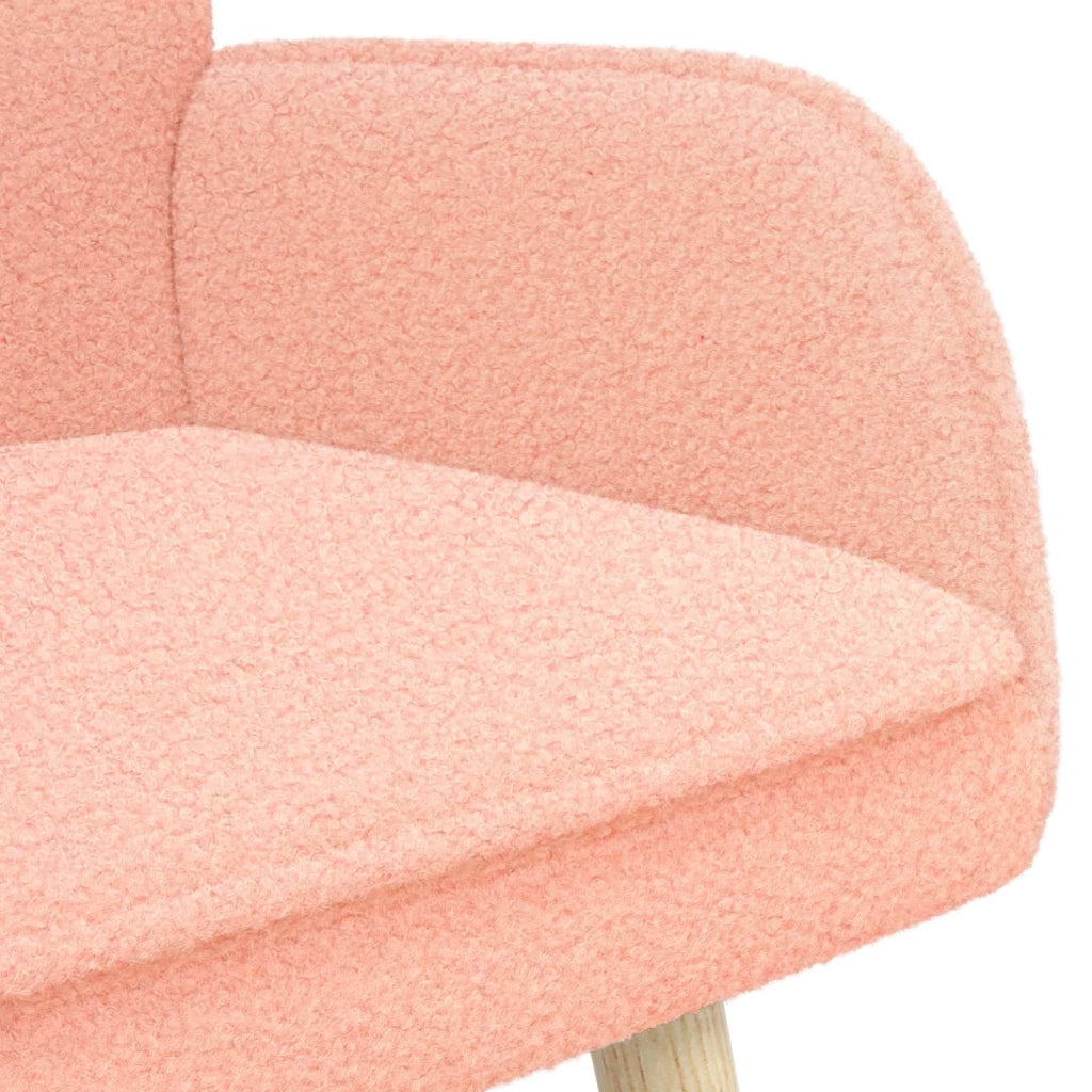 Divano a 2 Posti Rosa 115 x 61 x 87 cm Bouclé 42028925