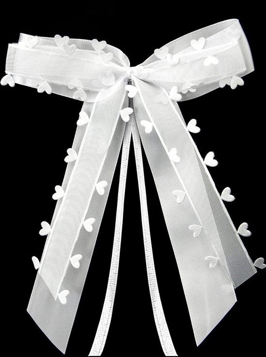Autostrikken con Punti di Acciaio - Strisce di Aria in Tessuto di Satin Manuale - Per Decorazione di Matrimoni e Feste - Facili da Attaccare all'Auto.