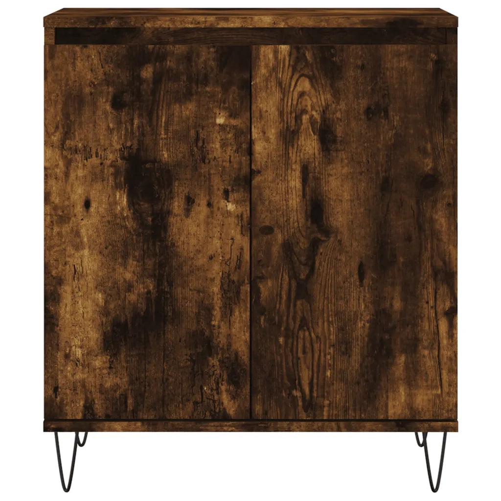 Credenza Rovere Fumo 60x35x70 cm in Legno Multistrato 827161