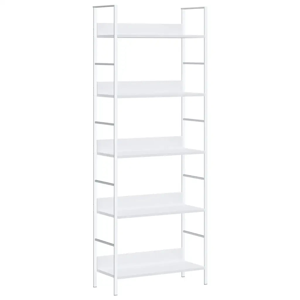 Scaffale Libri 5 Ripiani Bianco 60x27,6x158,5 Legno Multistrato 288228