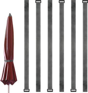 Cinture di Parasole Adattabili per Esterno - Set da 6 Pezzi (Grigio) Lavastoviglie