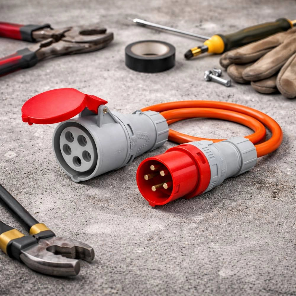 Presa industriale trifase ecova 415v 3p+n+t ip44 professionale *** ampere 32 ampere, confezione 1