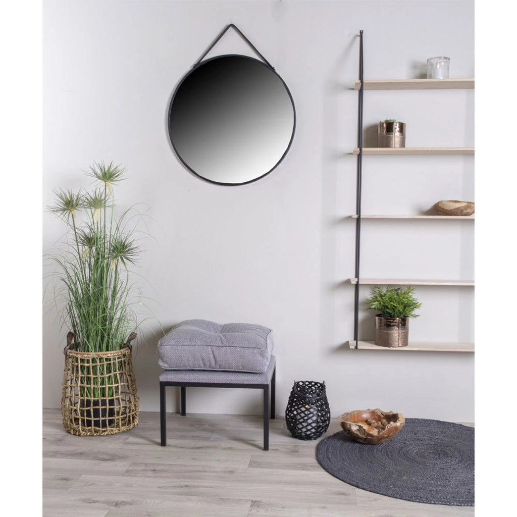 Specchio con Cornice Trapani, Argento, Metallo, 2x60x60 cm