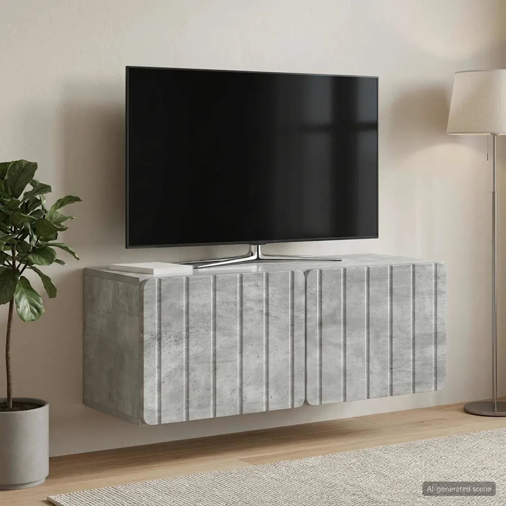 Mobile Porta TV da Muro Grigio Cemento 78,5 x 31 x 30 cm 898378