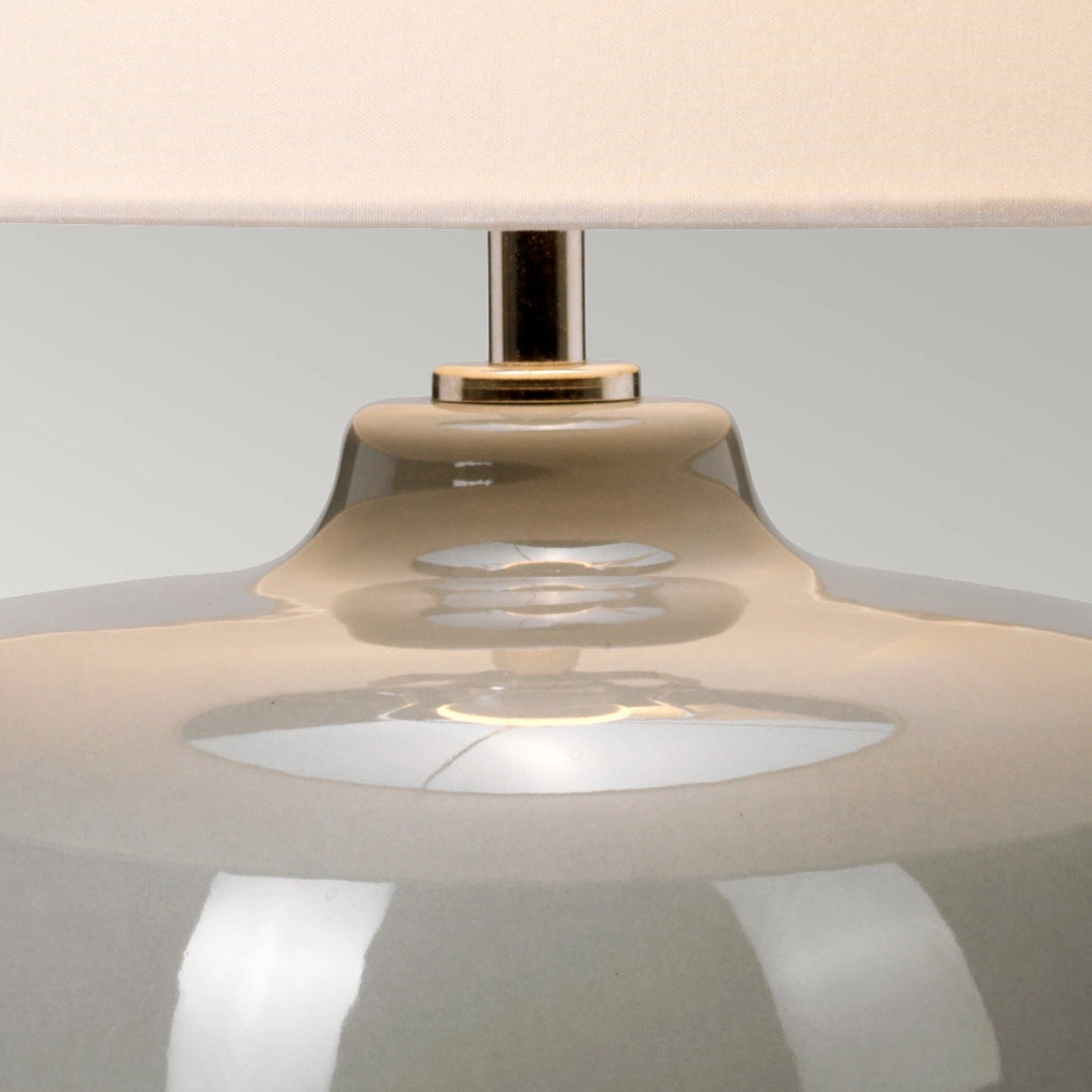 Lampada da tavolo ceramica bianco/grigio Chalk Farm E27 Elstead