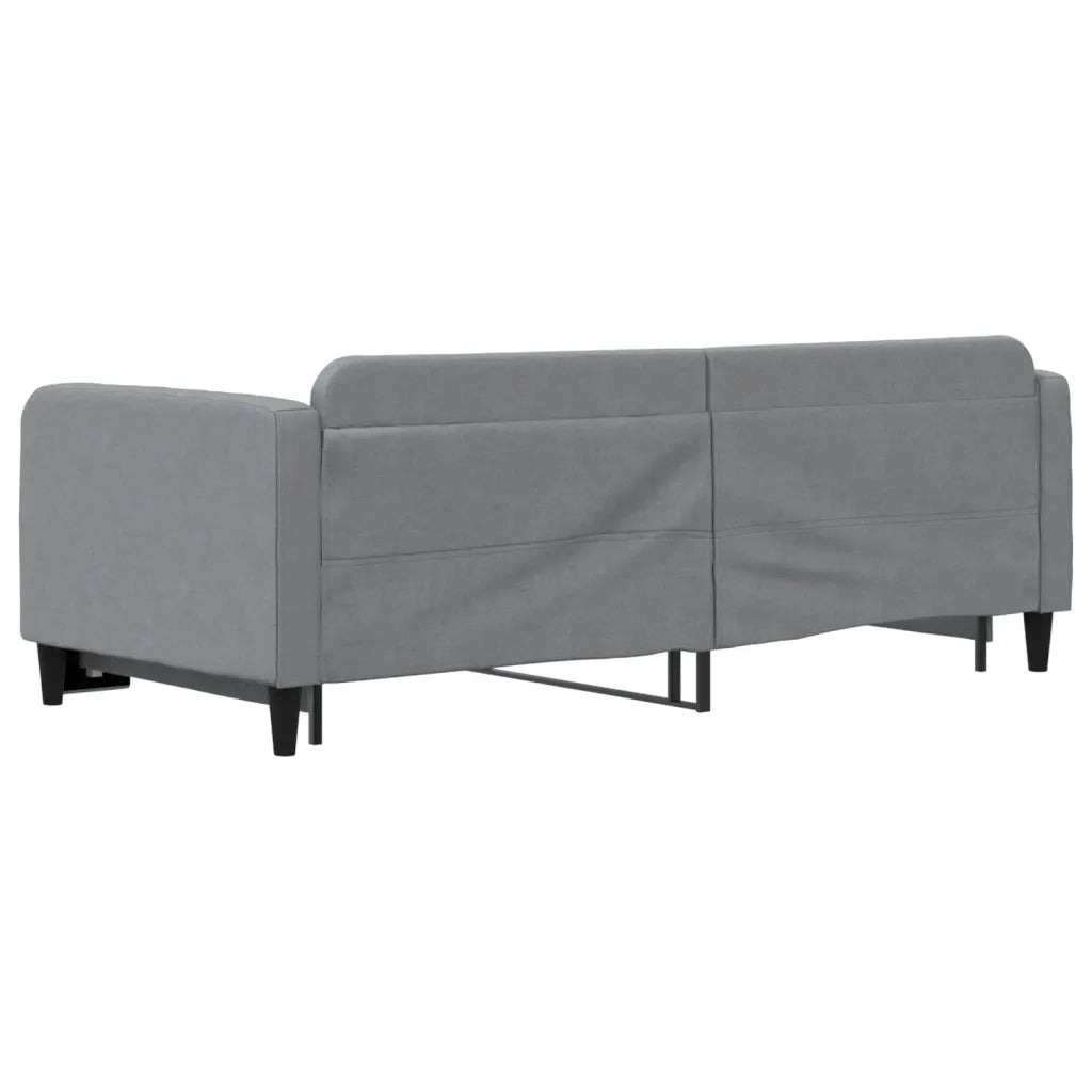Divano letto | Sof¨¤ letto | Letto singolo Estraibile Grigio Chiaro 90x200 Tessuto
