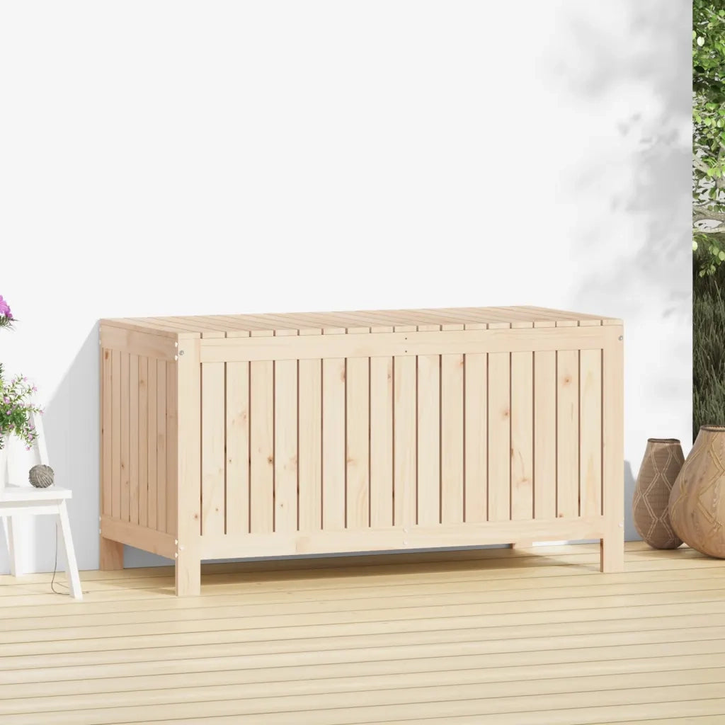 Contenitore da Giardino 121x55x64 cm in Legno Massello di Pino CFW4509464