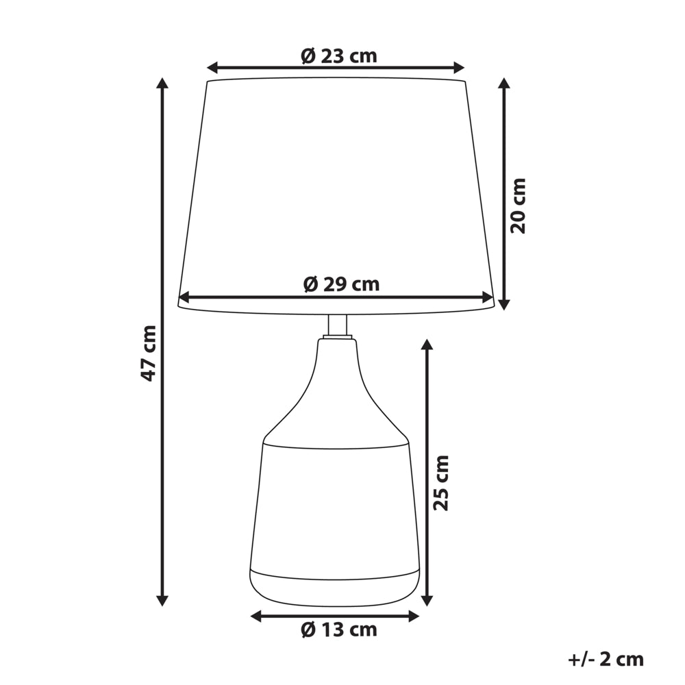 Lampada da tavolo in ceramica marrone dorato motivo geometrico beige paralume impero comodino soggiorno camera da letto illuminazione