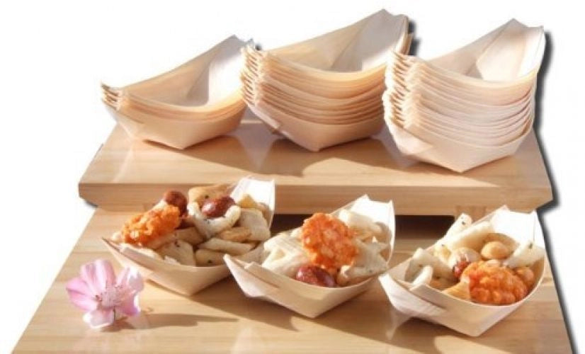 BARCHETTE BAMBÙ CIOTOLA PARTY SUZZICHINI LEGNO FESTA SNACK FINGER FOOD 17 CM