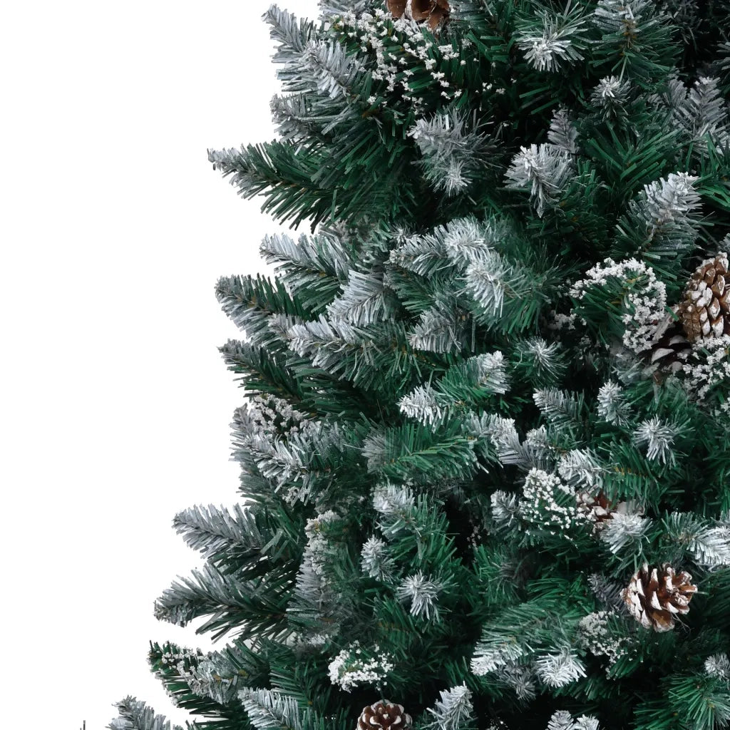 Albero di Natale | Decorazioni natalizie Artificiale con Pigne e Neve Bianca 240 cm