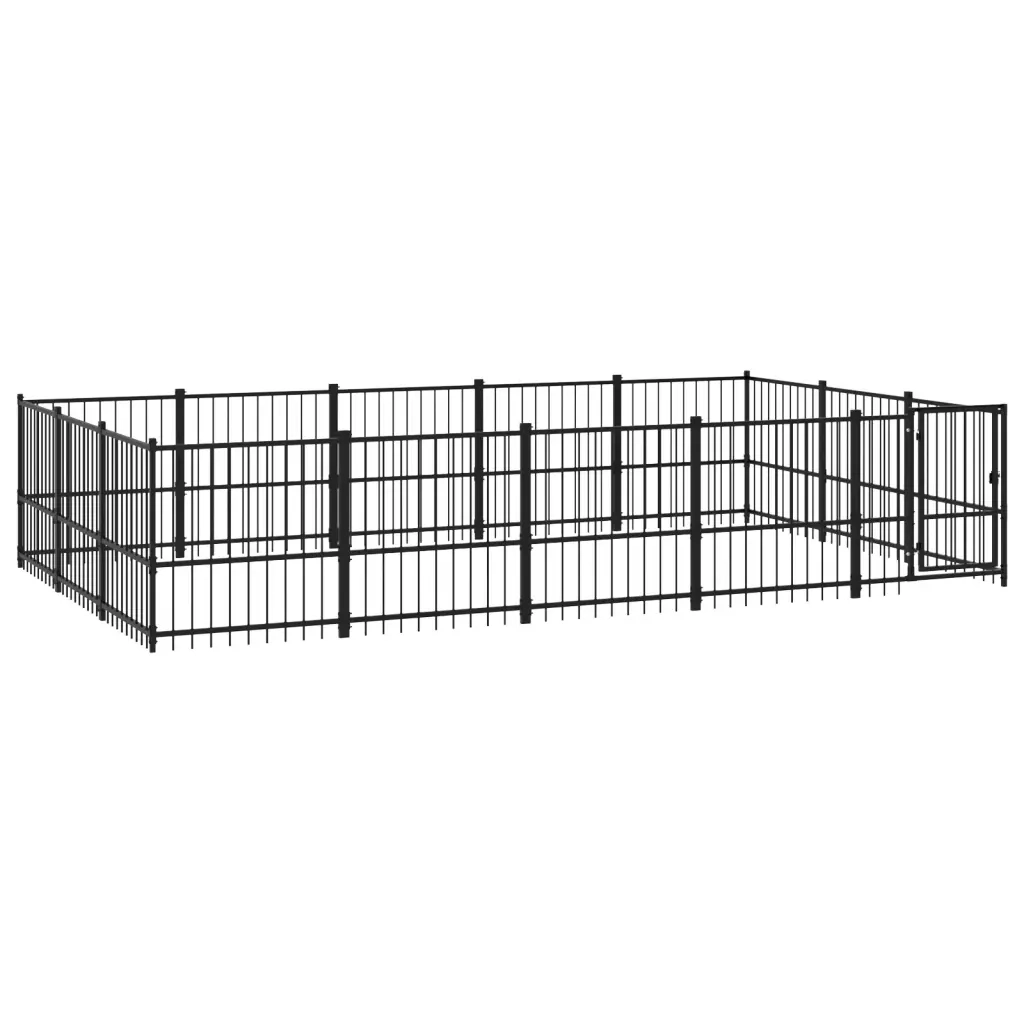 Gabbia per Cani da Esterno in Acciaio 14,11 m² 3124618
