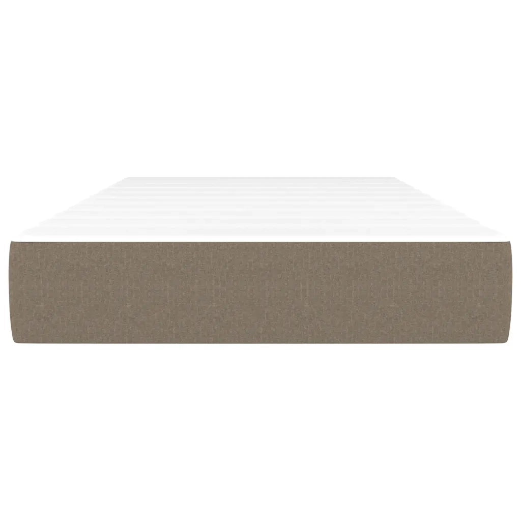 Materasso a Molle-Materasso per letto Grigio Tortora 90x190x20 cm in Tessuto