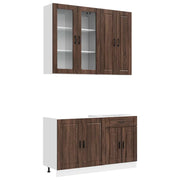 Unità Cucina PORTO 4 pcs Rovere Marrone Legno ingegnerizzato 3438352