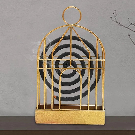 Muggenspiraal per esterno per gabbie e giardino con canale di fumo innovativo (A) - Prevenzione punture di zanzare // Utilizzo all'aperto con Muggenspiraal portatile